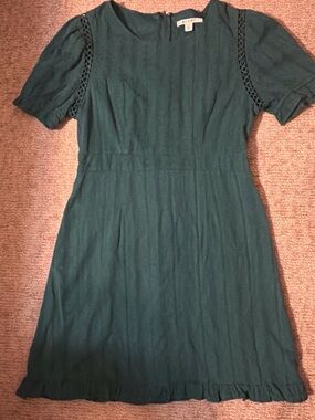 Miami Forest Green Short Sleeve Dress